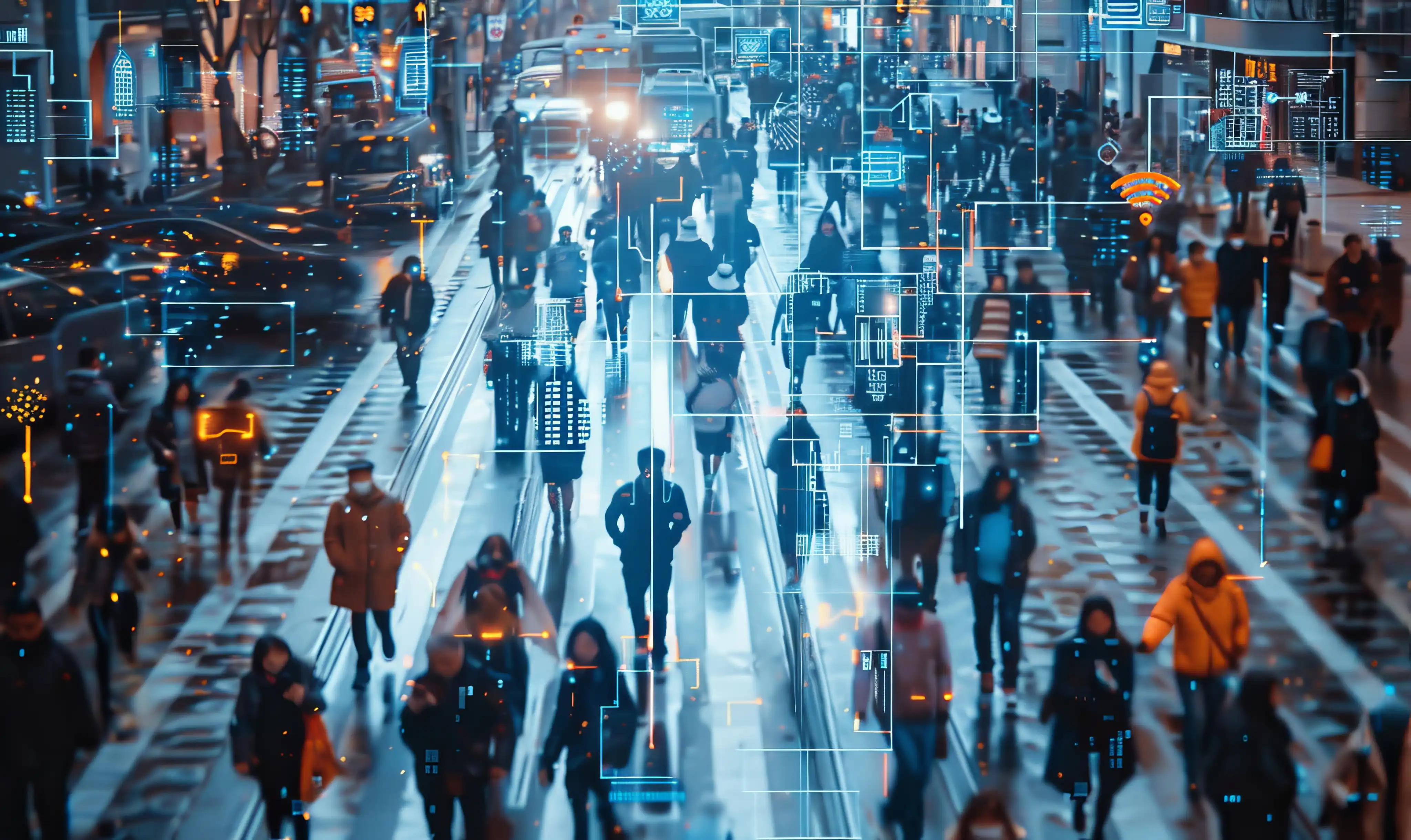 People walking